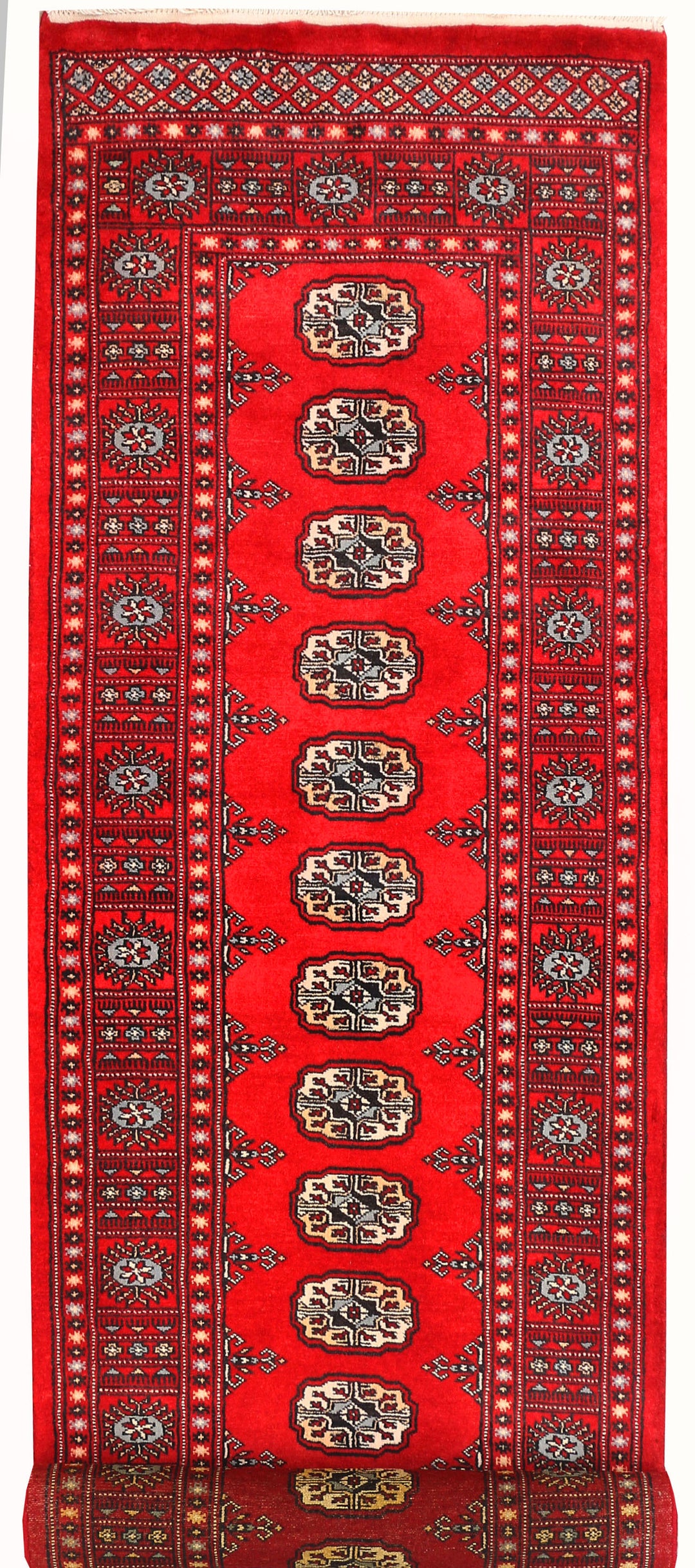 Red Bokhara 2' 6 x 10' 1 - No. 45474 - ALRUG Rug Store