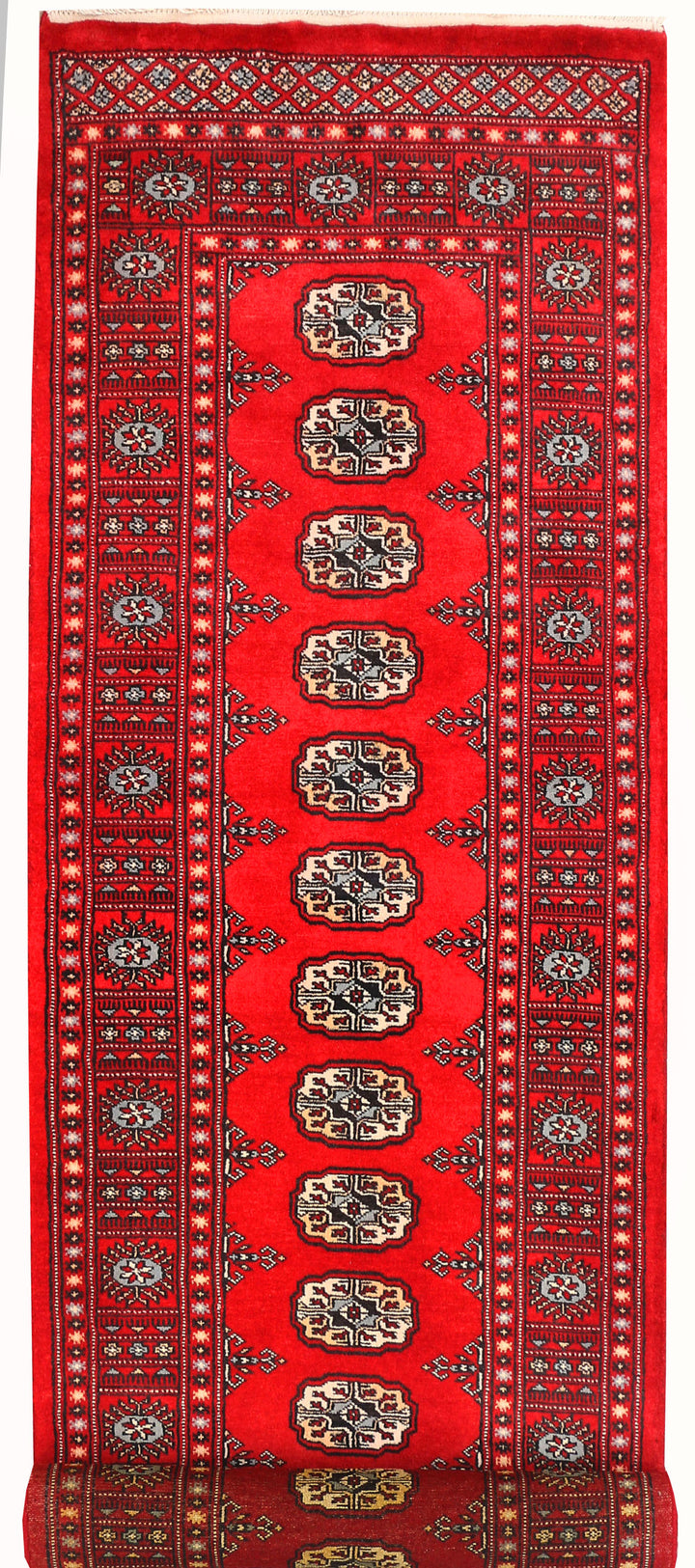 Red Bokhara 2' 6 x 10' 1 - No. 45474 - ALRUG Rug Store
