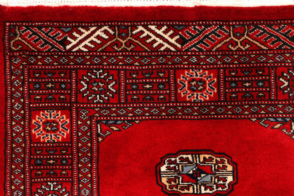 Red Bokhara 2' 6 x 10' 1 - No. 45479 - ALRUG Rug Store