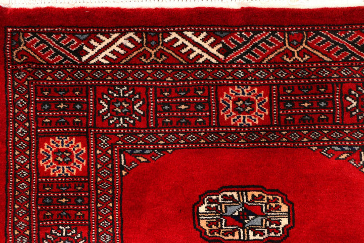 Red Bokhara 2' 6 x 10' 1 - No. 45479 - ALRUG Rug Store