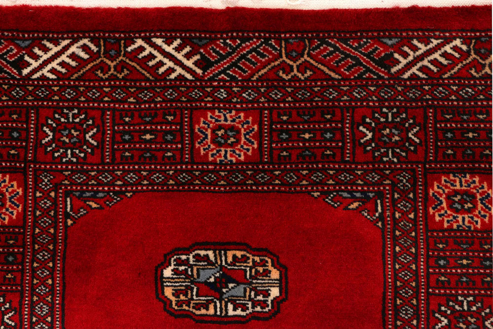 Red Bokhara 2' 6 x 10' 1 - No. 45479 - ALRUG Rug Store