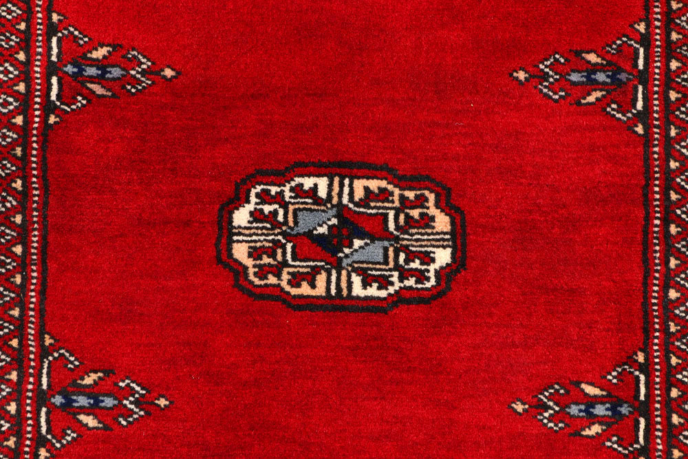 Red Bokhara 2' 6 x 10' 1 - No. 45479 - ALRUG Rug Store