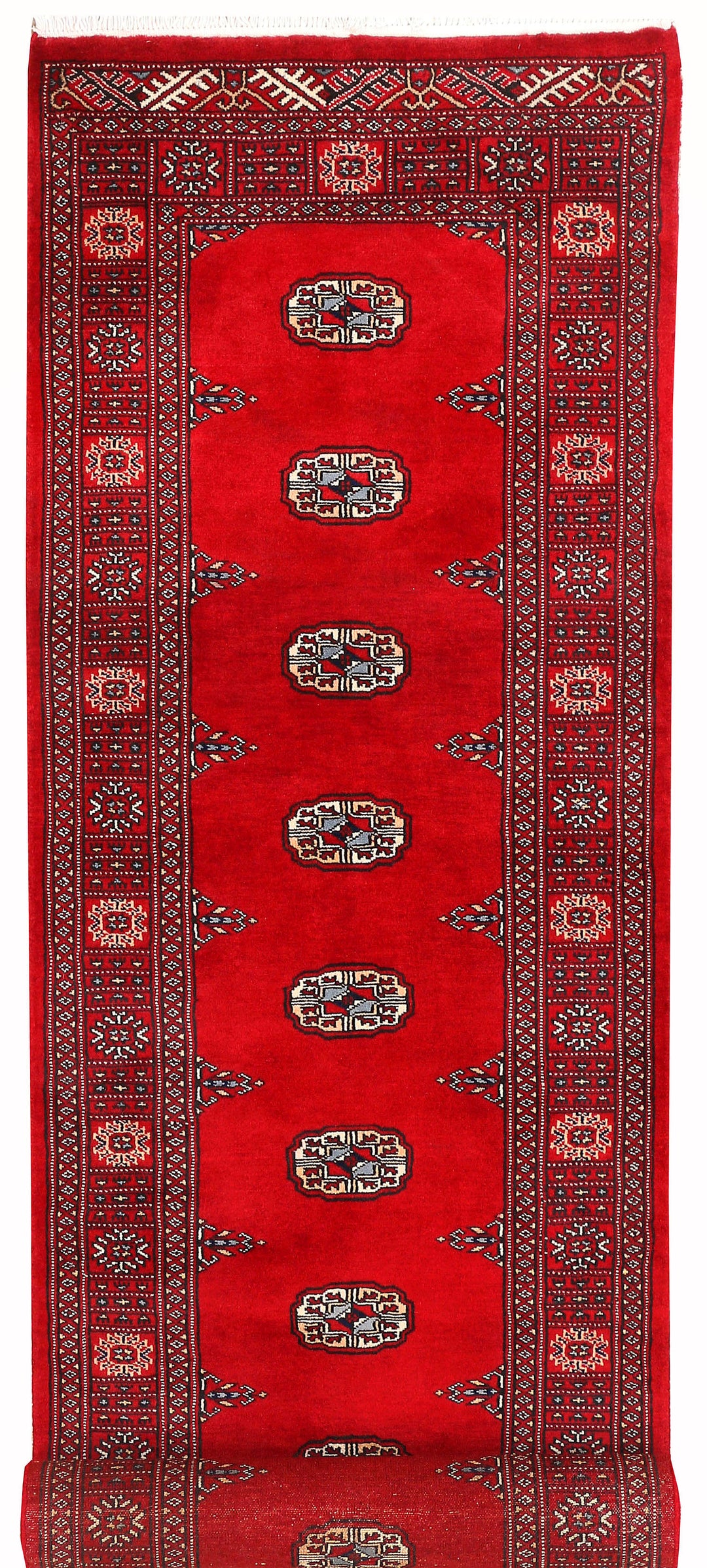 Red Bokhara 2' 6 x 10' 1 - No. 45479 - ALRUG Rug Store