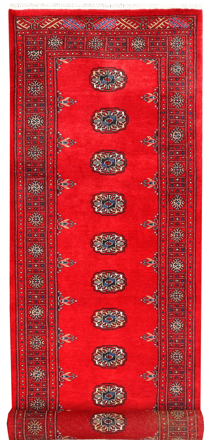 Red Bokhara 2' 7 x 10' - No. 45485 - ALRUG Rug Store