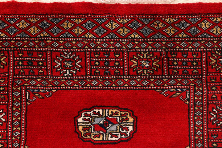 Red Bokhara 2' 6 x 10' 5 - No. 45487 - ALRUG Rug Store
