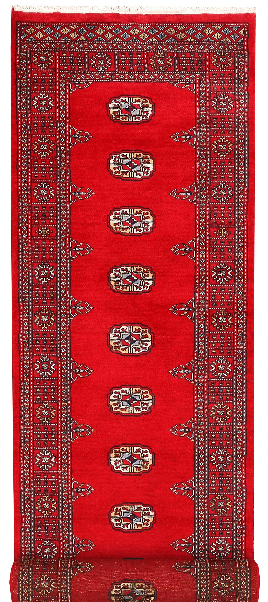 Red Bokhara 2' 6 x 10' 5 - No. 45487 - ALRUG Rug Store