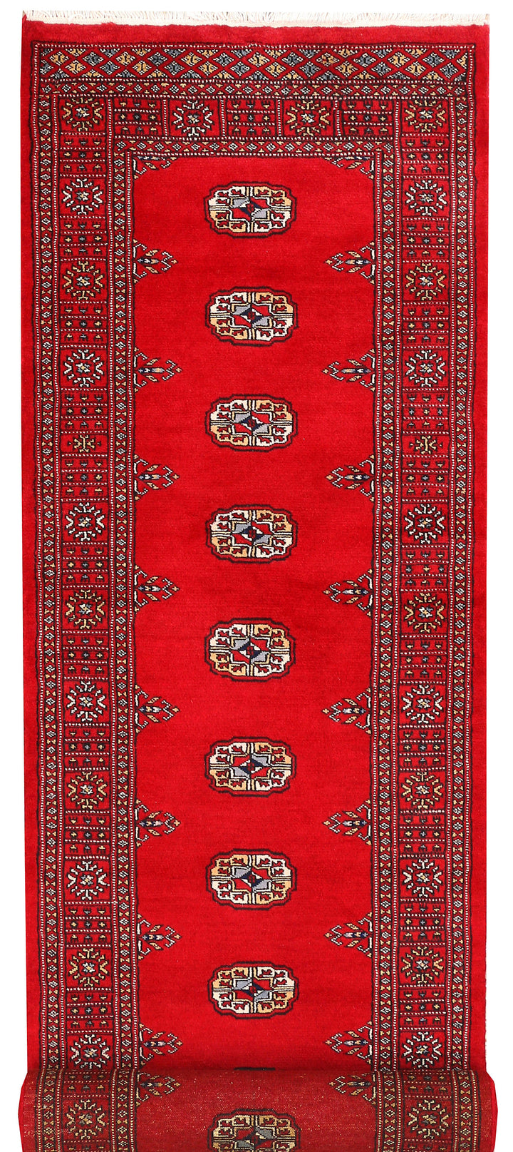 Red Bokhara 2' 6 x 10' 5 - No. 45487 - ALRUG Rug Store