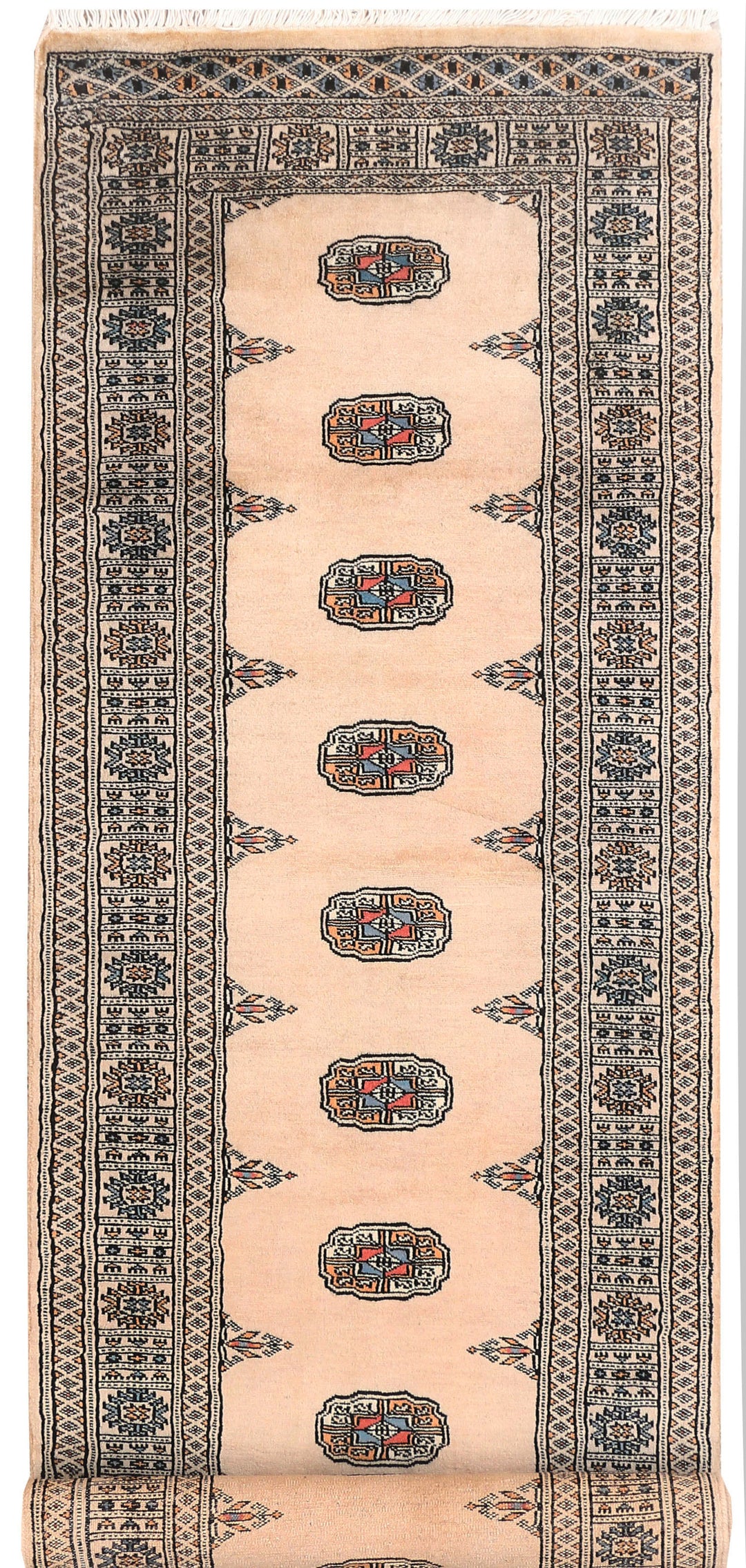 Bisque Bokhara 2' 7 x 10' - No. 45499 - ALRUG Rug Store