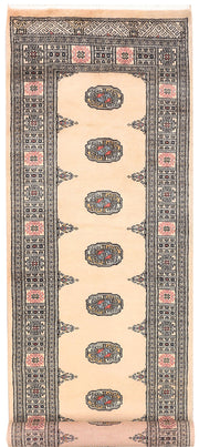 Blanched Almond Bokhara 2' 7 x 9' 6 - No. 45507 - ALRUG Rug Store