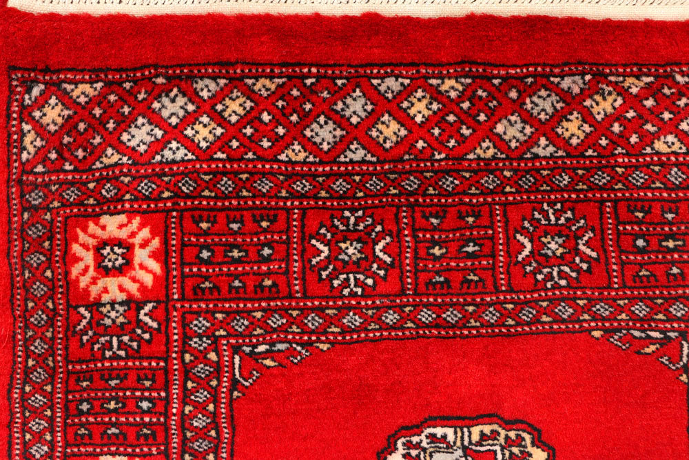 Red Bokhara 2' 4 x 10' 1 - No. 45509 - ALRUG Rug Store