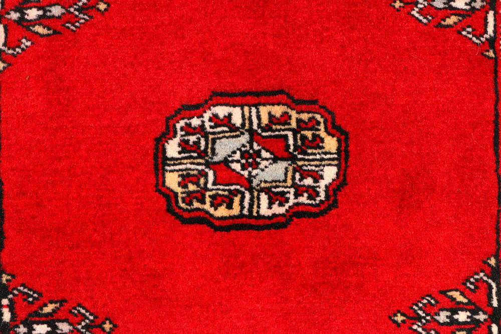 Red Bokhara 2' 4 x 10' 1 - No. 45509 - ALRUG Rug Store