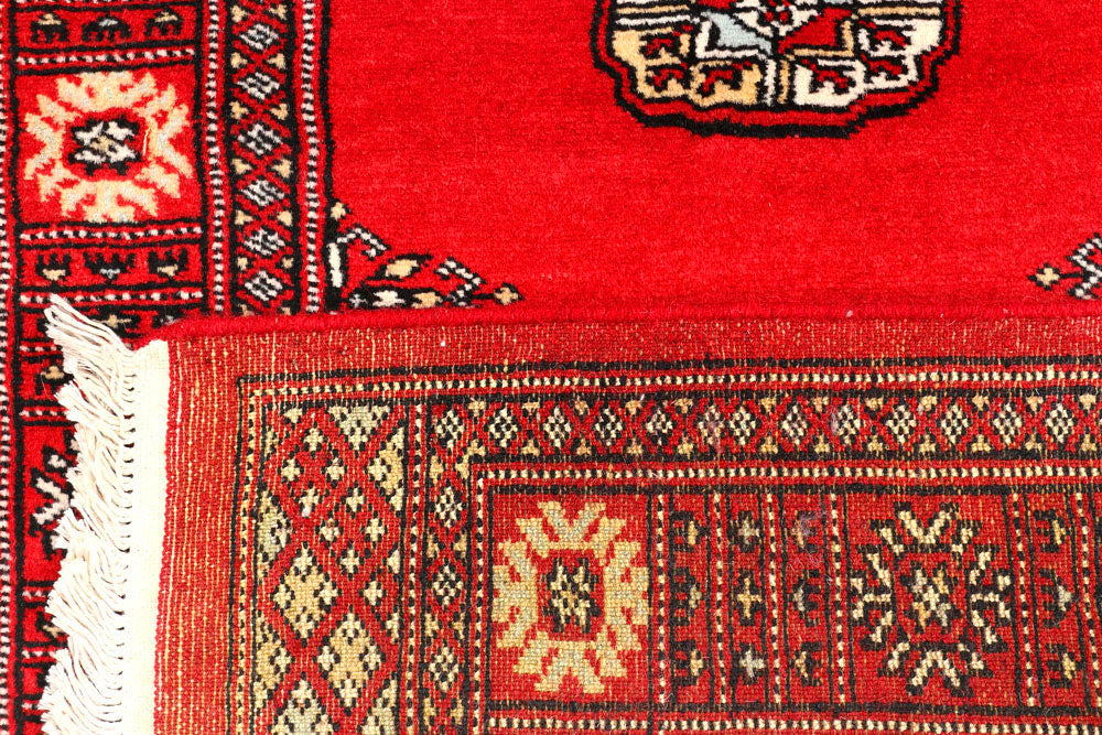 Red Bokhara 2' 4 x 10' 1 - No. 45509 - ALRUG Rug Store