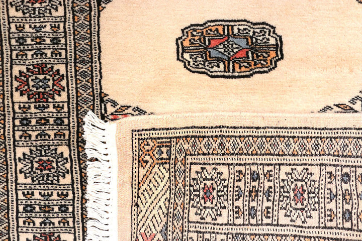 Antique White Bokhara 2' 7 x 10' 3 - No. 45514 - ALRUG Rug Store