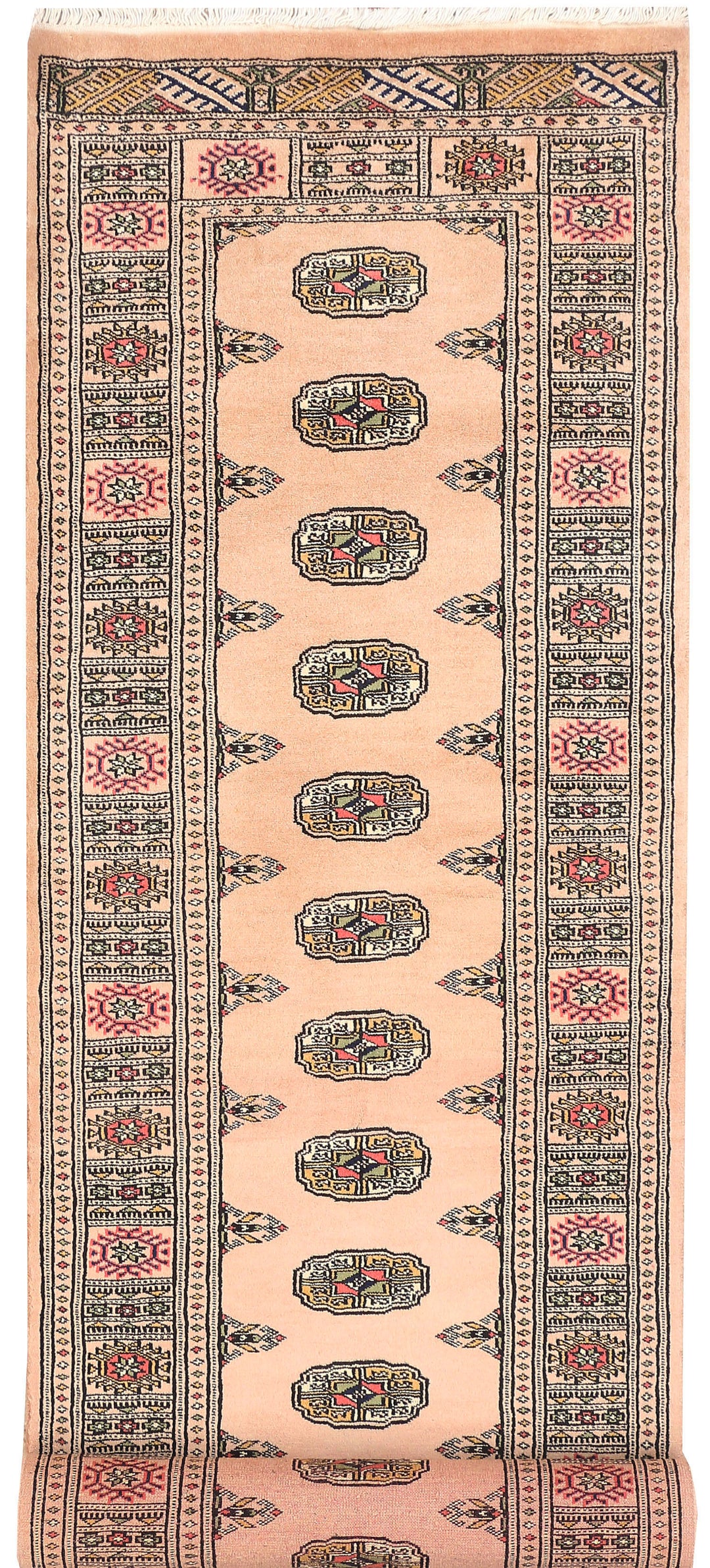 Navajo White Bokhara 2' 7 x 10' 2 - No. 45516 - ALRUG Rug Store