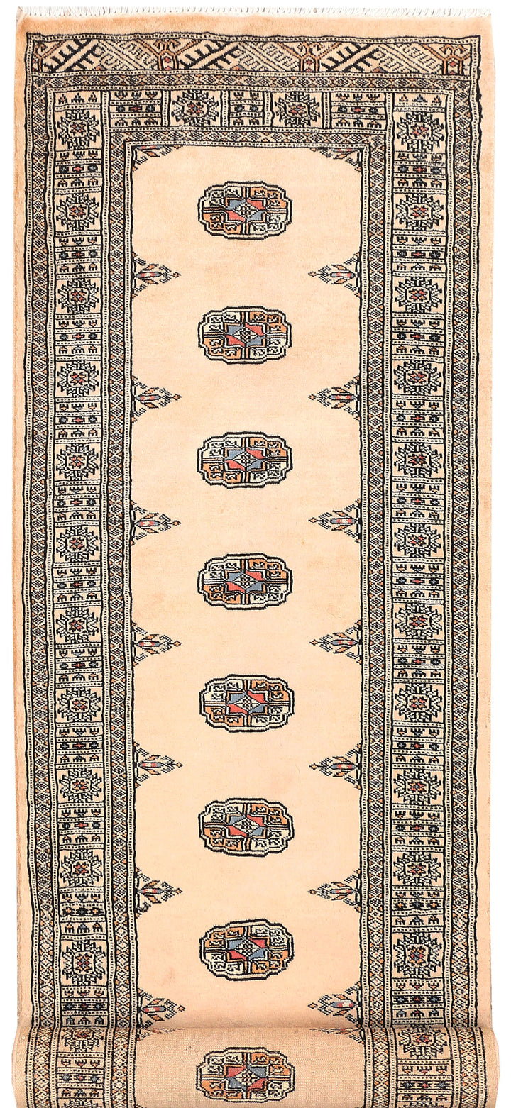 Ivory Bokhara 2'  7" x 10'  2" - No. QA29629