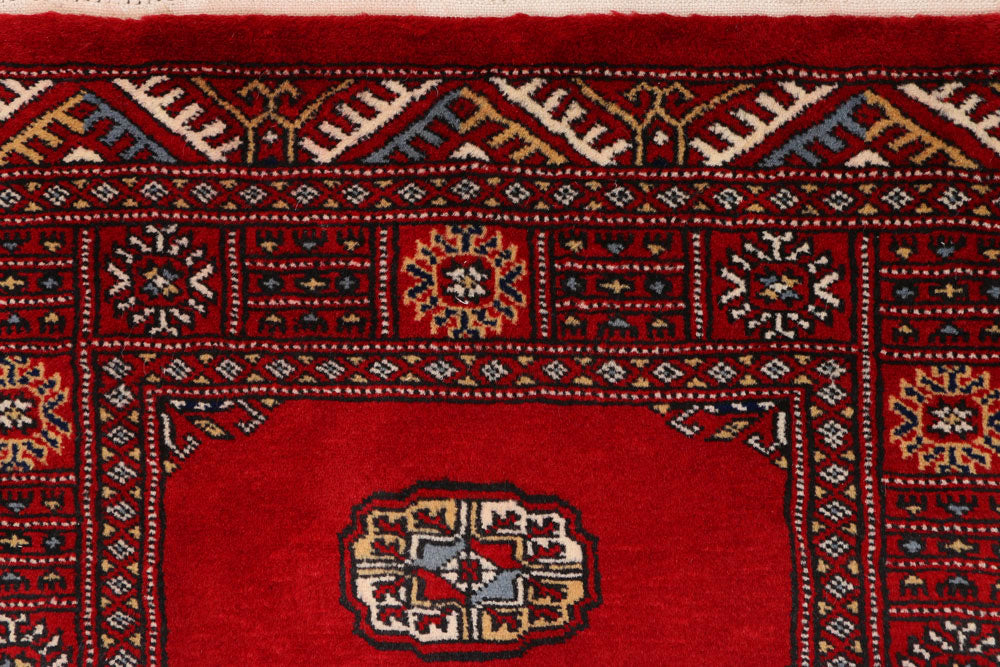 Dark Red Bokhara 2' 7 x 9' 11 - No. 45533 - ALRUG Rug Store