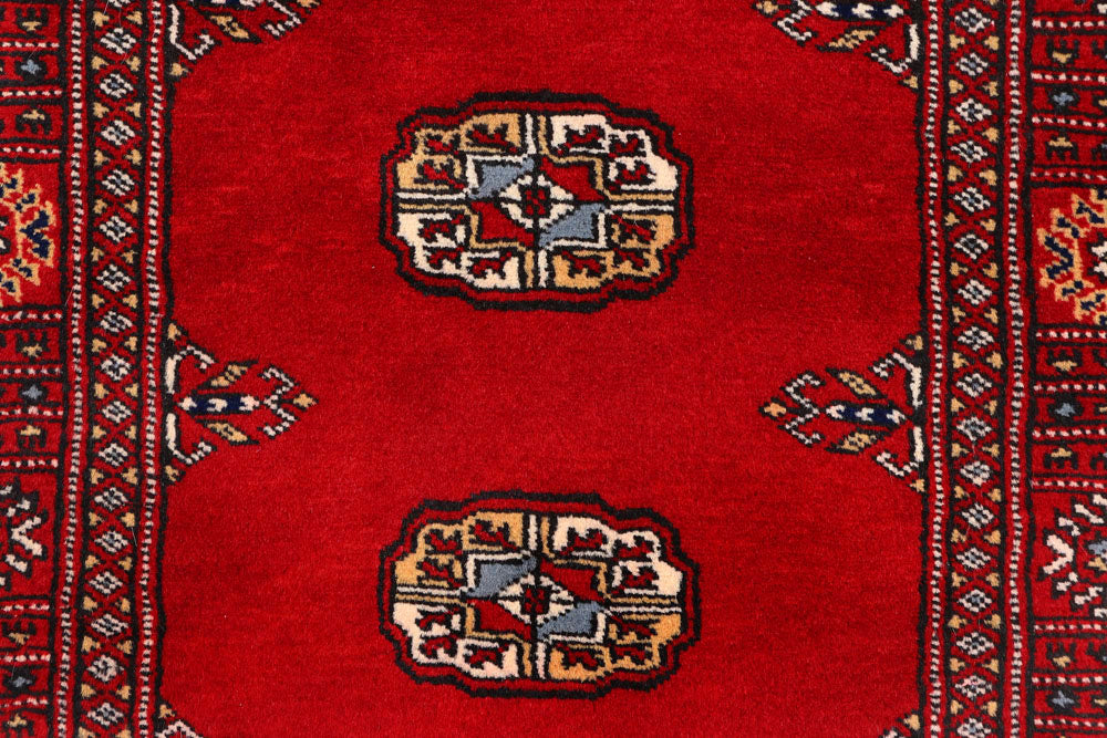 Dark Red Bokhara 2' 7 x 9' 11 - No. 45533 - ALRUG Rug Store