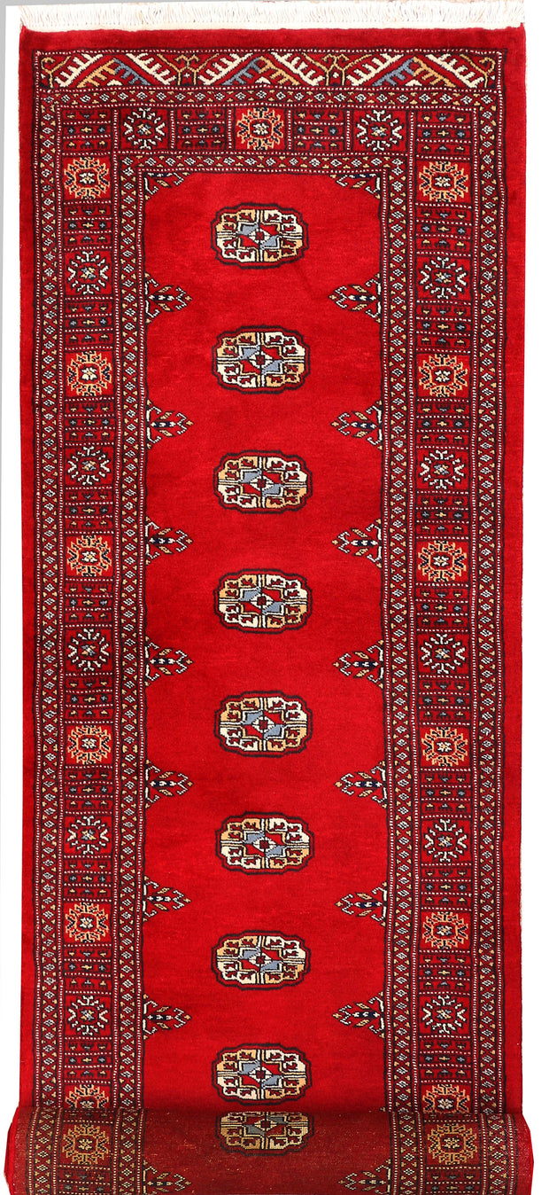 Dark Red Bokhara 2' 7 x 9' 11 - No. 45533 - ALRUG Rug Store