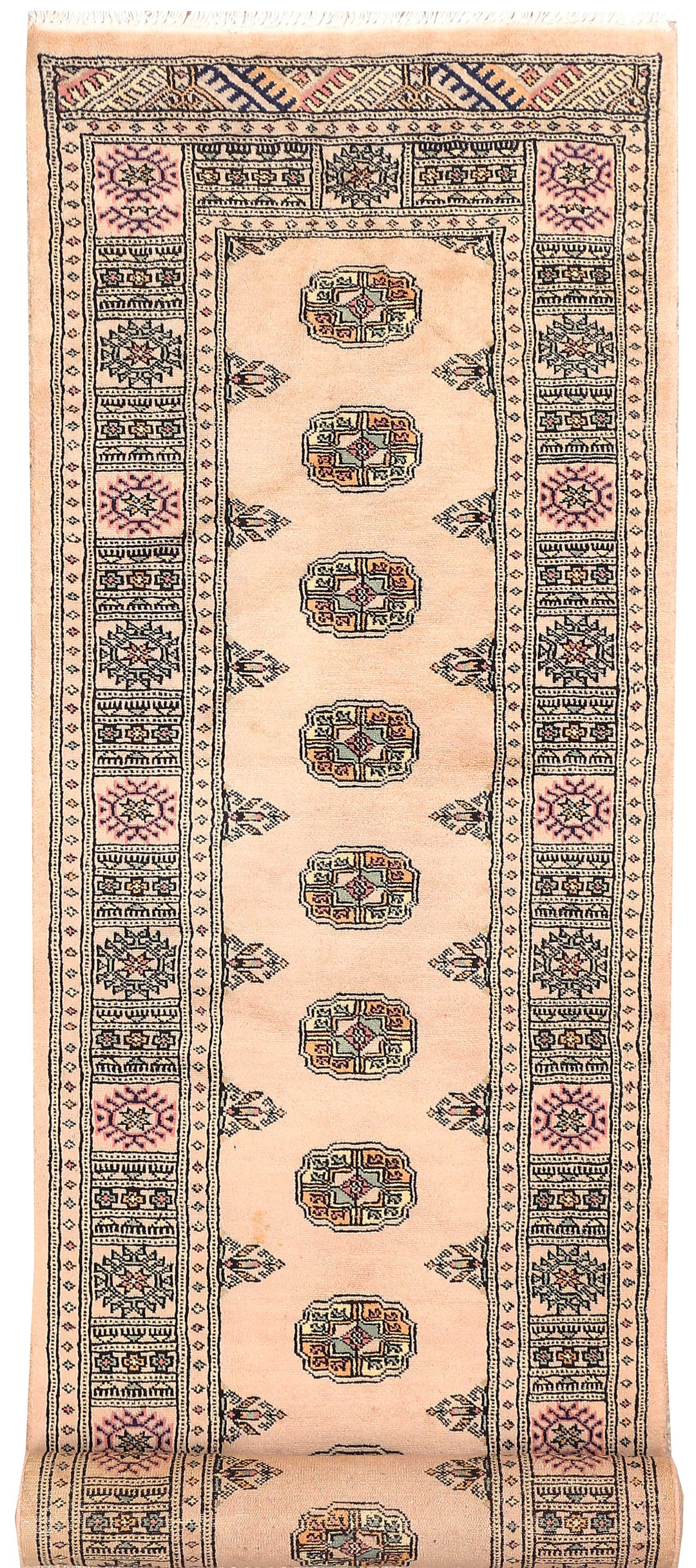 Navajo White Bokhara 2' 7 x 10' - No. 45542 - ALRUG Rug Store