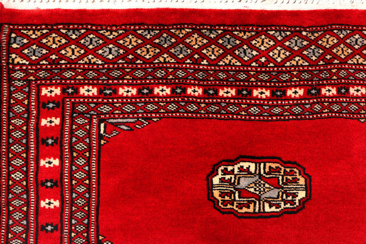 Red Bokhara 2' 7 x 10' 3 - No. 45545 - ALRUG Rug Store