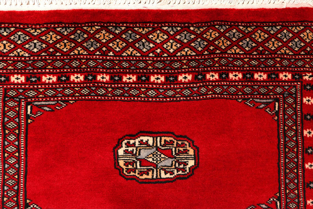 Red Bokhara 2' 7 x 10' 3 - No. 45545 - ALRUG Rug Store