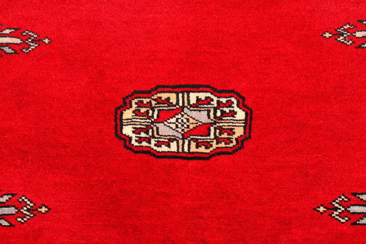 Red Bokhara 2' 7 x 10' 3 - No. 45545 - ALRUG Rug Store