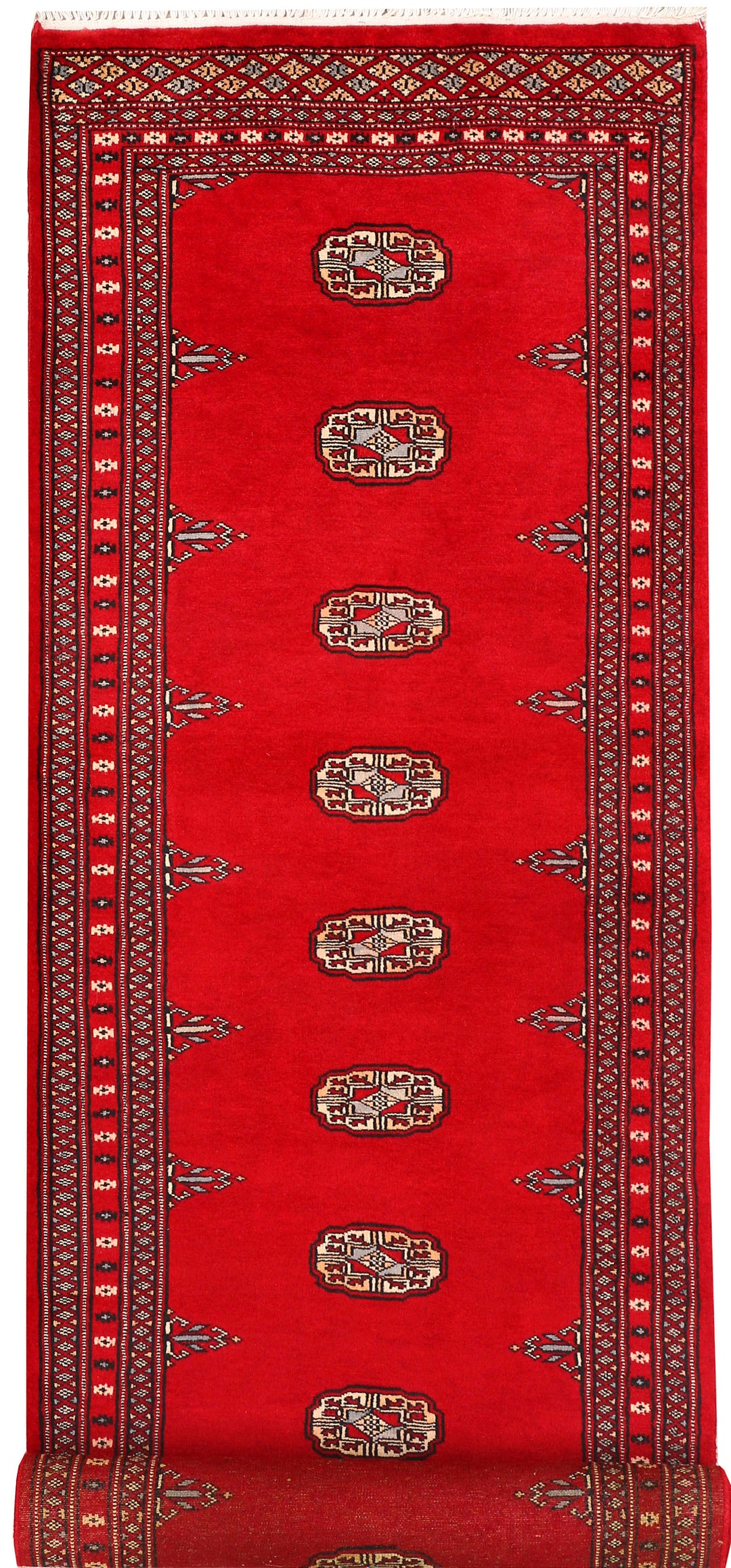 Red Bokhara 2' 7 x 10' 3 - No. 45545 - ALRUG Rug Store