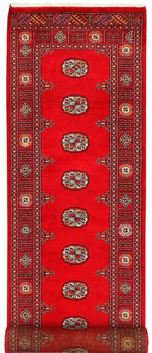Red Bokhara 2' 6 x 10' 6 - No. 45552 - ALRUG Rug Store