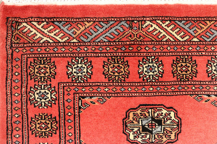 Indian Red Bokhara 2' 6 x 10' - No. 45553 - ALRUG Rug Store