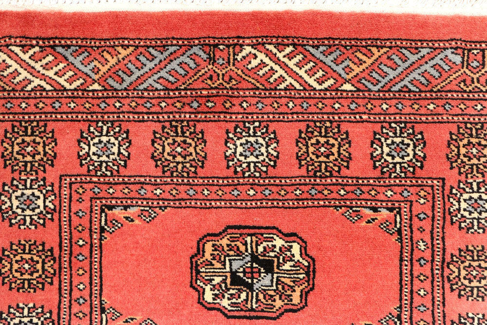 Indian Red Bokhara 2' 6 x 10' - No. 45553 - ALRUG Rug Store