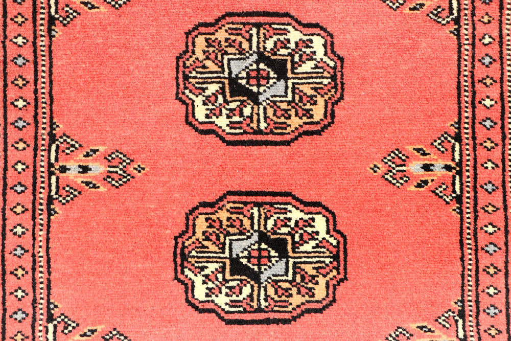 Indian Red Bokhara 2' 6 x 10' - No. 45553 - ALRUG Rug Store