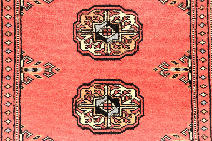 Indian Red Bokhara 2' 6 x 10' - No. 45553 - ALRUG Rug Store