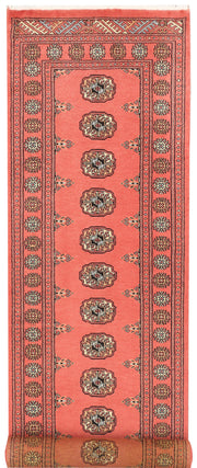 Indian Red Bokhara 2' 6 x 10' - No. 45553 - ALRUG Rug Store
