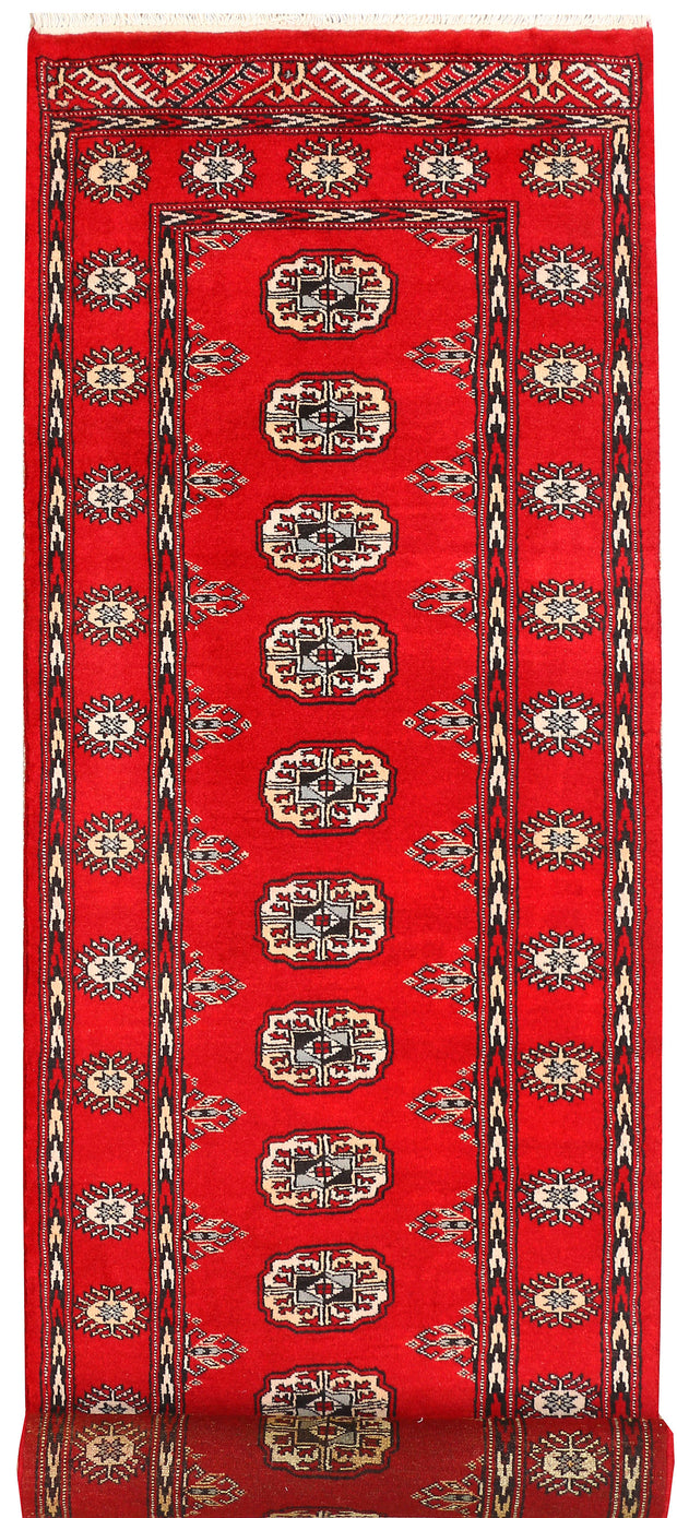 Red Bokhara 2' 7 x 9' 9 - No. 45554 - ALRUG Rug Store