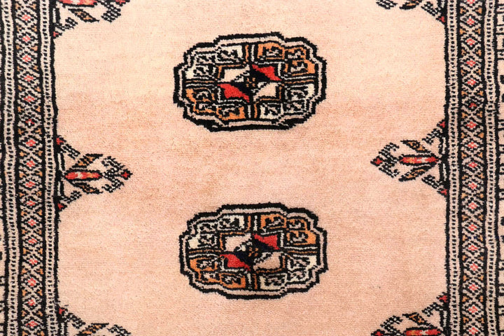 Ivory Bokhara 2' 6 x 10' 6 - No. 45555 - ALRUG Rug Store