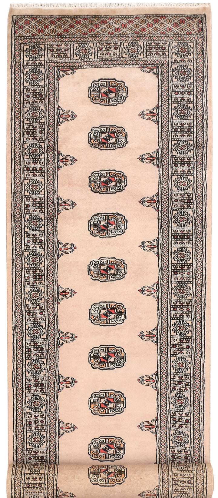 Ivory Bokhara 2' 6 x 10' 6 - No. 45555 - ALRUG Rug Store