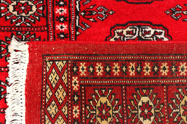 Dark Red Bokhara 2'  6" x 10'  6" - No. QA39419