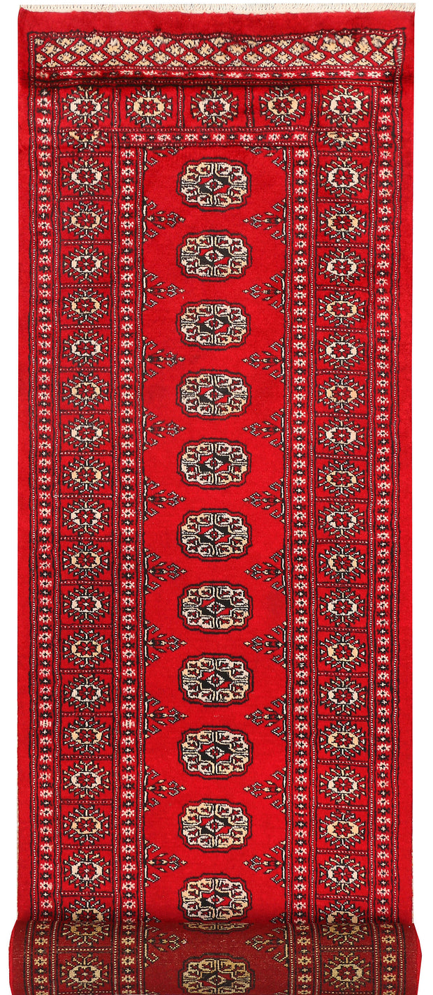 Dark Red Bokhara 2'  6" x 10'  6" - No. QA39419