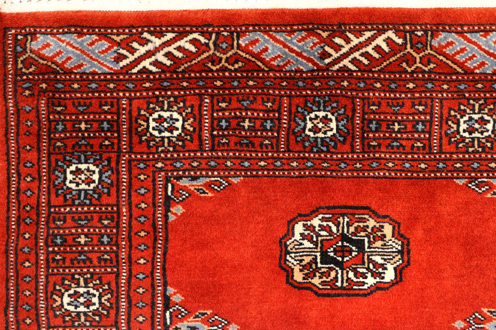 Firebrick Bokhara 2' 6 x 10' 2 - No. 45561 - ALRUG Rug Store
