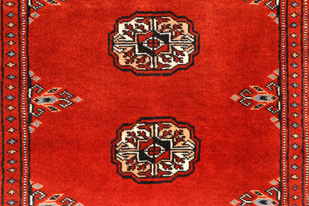 Firebrick Bokhara 2' 6 x 10' 2 - No. 45561 - ALRUG Rug Store