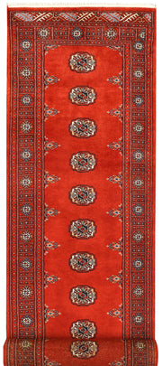 Firebrick Bokhara 2' 6 x 10' 2 - No. 45561 - ALRUG Rug Store