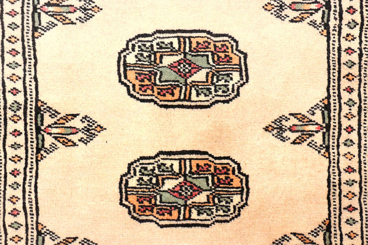 Ivory Bokhara 2' 6 x 9' 6 - No. 45562 - ALRUG Rug Store