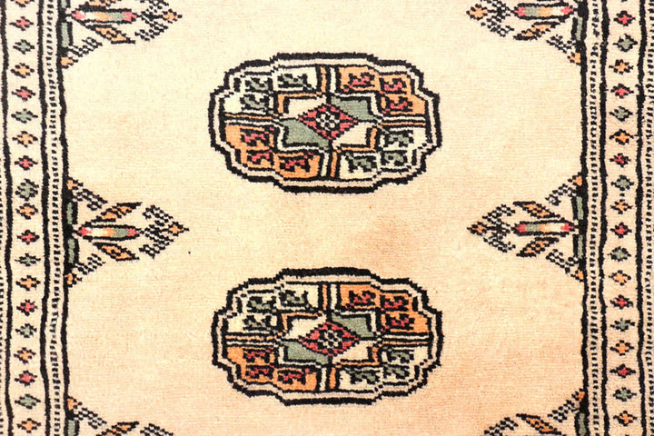 Ivory Bokhara 2'  6" x 9'  6" - No. QA37663