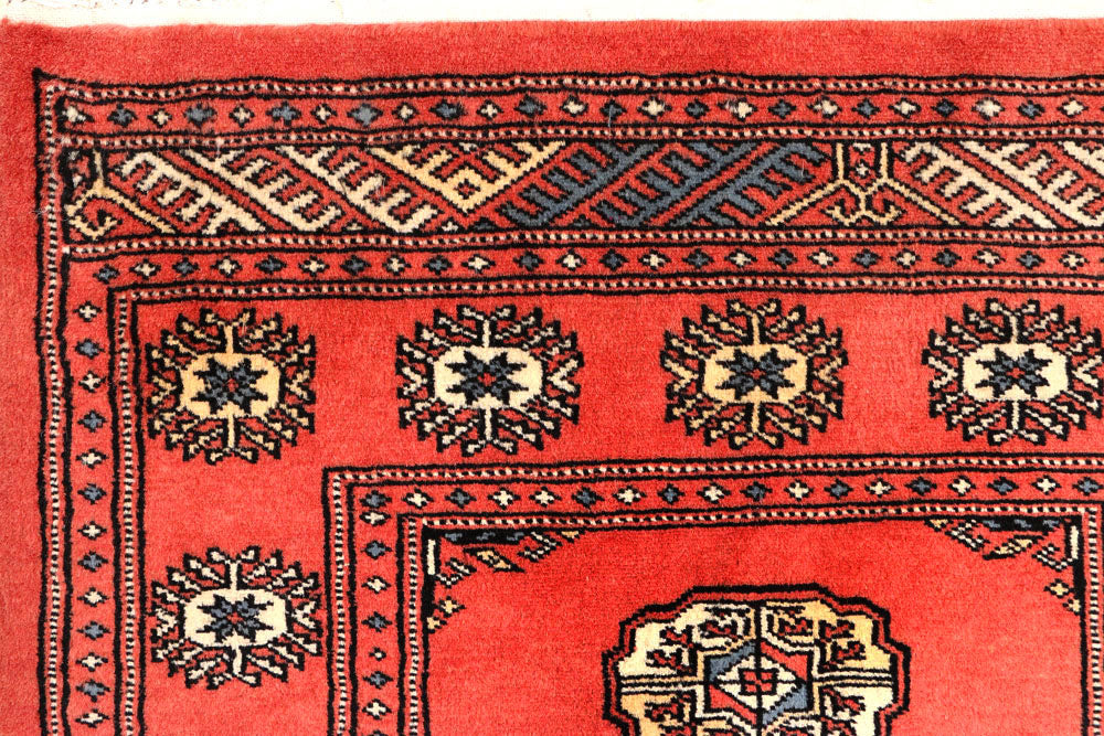 Salmon Bokhara 2' 7 x 9' 8 - No. 45564 - ALRUG Rug Store