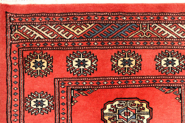 Salmon Bokhara 2' 7 x 9' 8 - No. 45564 - ALRUG Rug Store