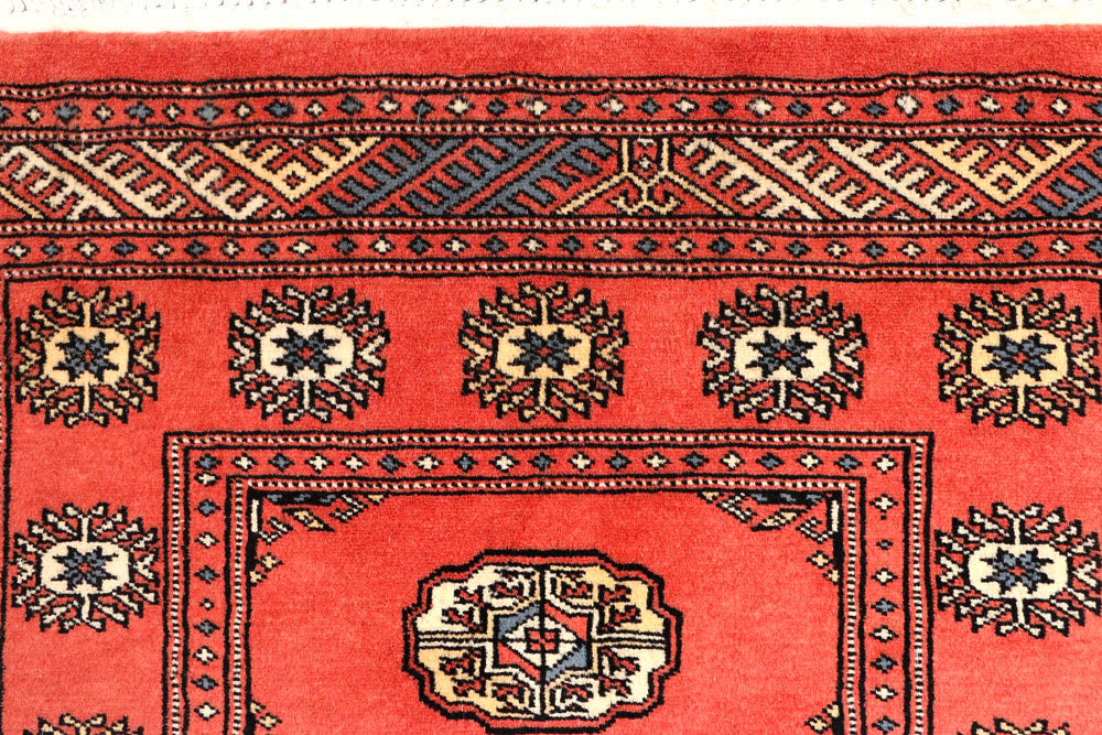 Salmon Bokhara 2' 7 x 9' 8 - No. 45564 - ALRUG Rug Store