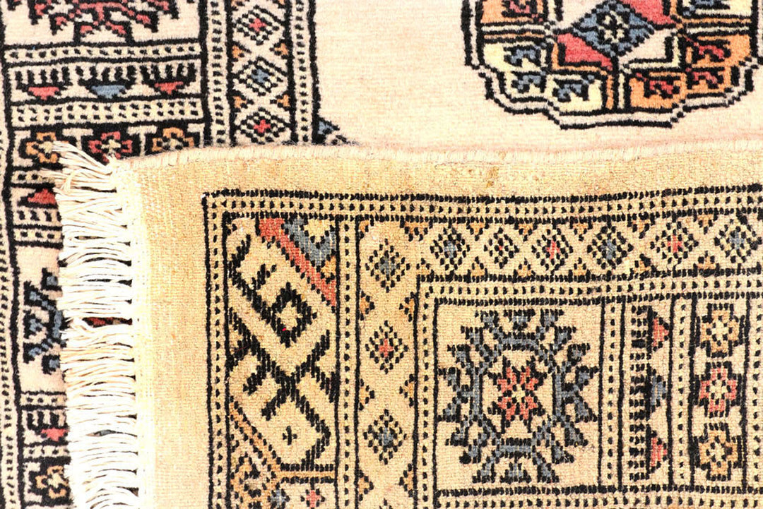 Ivory Bokhara 2'  6" x 9'  7" - No. QA17372