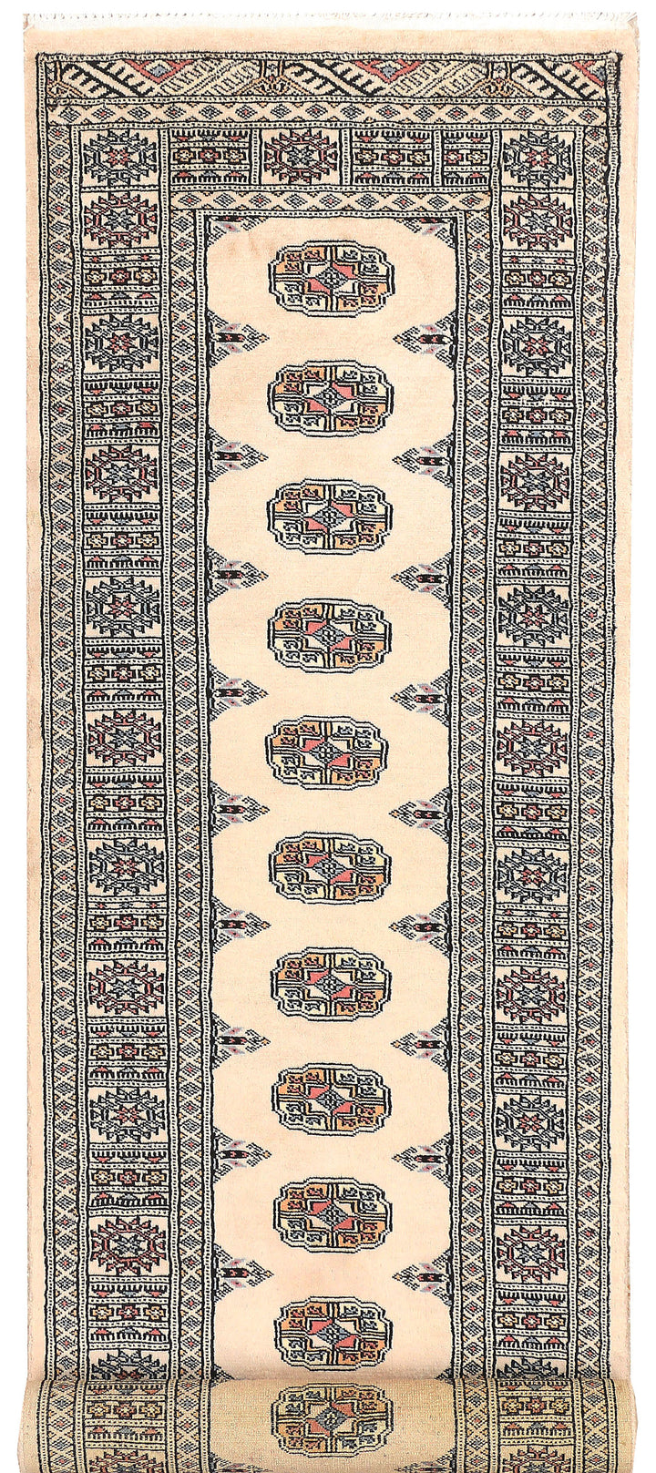 Ivory Bokhara 2' 6 x 9' 7 - No. 45569 - ALRUG Rug Store
