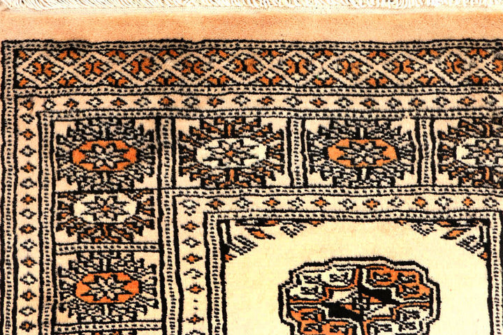Ivory Bokhara 2' 6 x 10' 3 - No. 45572 - ALRUG Rug Store