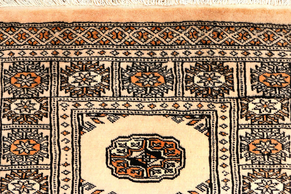 Ivory Bokhara 2' 6 x 10' 3 - No. 45572 - ALRUG Rug Store